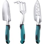 Asfasfq - bigp ensemble d'outils de jardin, trois pices doutils de jardinage lourds mouls en aluminium ...