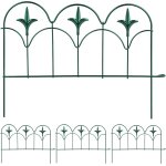 Asfasfq - bordure de jardin, lot de 4 lments, mtal, hxl: 28x38, 5 cm chacun, extrieur,  planter ...