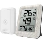 Asfasfq - brifit thermomtre hygromtre intrieur, fahrenheit celsius thermomtre avec remote sensor ...