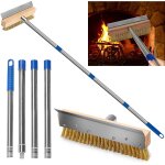 Asfasfq - brosse pour four à pizza de 25 cm de large et 4 cm de haut avec grattoir, brosse en fil de ... Asfasfq - brosse pour four à pizza de 25 cm de large et 4 cm de haut avec grattoir, brosse en fil de ...