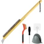 Asfasfq - brosse four à pizza, 50cm brosse nettoyage four à pizza avec manche long en bois grattoir et ... Asfasfq - brosse four à pizza, 50cm brosse nettoyage four à pizza avec manche long en bois grattoir et ...