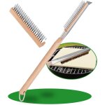Asfasfq - brosse de four à pizza, brosse de nettoyage pour barbecue de 50, 8 cm avec raclette, brosse ... Asfasfq - brosse de four à pizza, brosse de nettoyage pour barbecue de 50, 8 cm avec raclette, brosse ...