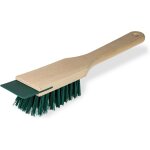 Asfasfq - brosse et grattoir de nettoyage de jardin professionnel ¿ manche en bois robuste avec poils ...