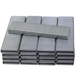 Asfasfq - c58773 - lot de 2500 agrafes  couronne troite - 25x5. 7x1 mm - pour agrafeuse cloueuse pneumatique ...