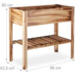 Asfasfq - carr potager, lgume, herbes, jardin, balcon, jardinire sur pied, hxlxp: 80 x 88 x 43, 5 ...