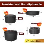 Asfasfq - casserole camping ultra léger 1 - 7 personnes ensemble de popotes aluminium epaissi equipement ... Asfasfq - casserole camping ultra léger 1 - 7 personnes ensemble de popotes aluminium epaissi equipement ...