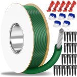 Asfasfq - cianbifn 50m fil robot tondeuse diamtre 2, 7 mm 25 piquets de fixation 5 connecteurs de cble ...