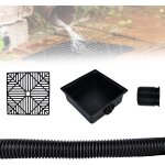 Asfasfq - clapet de tuyau de pluie: collecteur d'eau de pluie avec tamis en plastique pour tuyau de descente, ...