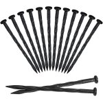 Asfasfq - clous bordure de gazon, tuteur tomate, 25pices piquets d'ancrage de jardin en plastique clou ...