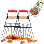 Asfasfq - colwelt pince  feuilles de jardin en acier robuste pour le nettoyage de pelouse et de jardin, ...