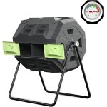 Asfasfq - composteur amélioré de 160 l avec thermomètre à compost ¿ bac à compost de jardin à double ... Asfasfq - composteur amélioré de 160 l avec thermomètre à compost ¿ bac à compost de jardin à double ...