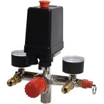 Asfasfq - compresseur d'air durable pompe pressostat avec vanne contrle rgulateurs jauge