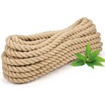 Asfasfq - corde en jute 40 mm 10 m - 10 m - 100 % naturelle - corde en chanvre - corde de jute dcorative ...