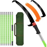 Asfasfq - coupe branche telescopique avec lame: 8m scies d'lagage, scie  perche tlescopique kit d'outils ...