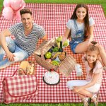 Asfasfq - couverture pique nique 200x200, nappe pique nique, natte de plage, impermable, tapis pique ...