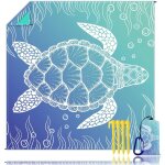 Asfasfq - couverture pique nique tapis de plage natte anti sable 200x200 xxl nappe picnic plaid impermable ...