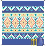 Asfasfq - couverture de plage grande 280 x 300 cm, tapis de plage impermable et anti sable, picnic blanket ...