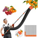 Asfasfq - cueille fruit télescopique, 3. 78m cueilleur de fruits amovible, ramasse fruit avec poteau ... Asfasfq - cueille fruit télescopique, 3. 78m cueilleur de fruits amovible, ramasse fruit avec poteau ...