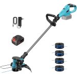Asfasfq - debroussailleuse electrique sans fil, avec 1 batterie et 4 bobines, 2 en 1 coupe bordure sans ... Asfasfq - debroussailleuse electrique sans fil, avec 1 batterie et 4 bobines, 2 en 1 coupe bordure sans ...