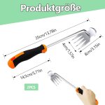 Asfasfq - dsherbeur manuel, 2 pcs dsherbeur manuel en acier inoxydable, arrache mauvaise herbes jardinage ...