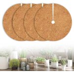 Asfasfq - disques de paillage en coco, lot de 4 protection hivernale pour plantes en pot, 45 cm disques ... Asfasfq - disques de paillage en coco, lot de 4 protection hivernale pour plantes en pot, 45 cm disques ...