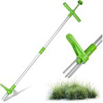 Asfasfq - dmjjsd dsherbeur avec manche, 3 dents en acier et ressort  ressort, appareil pour enlever ...