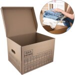 Asfasfq - ensemble de 6 cartons de dmnagement movebox - botes d'archives et de rangement en carton ...