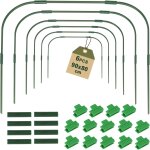 Asfasfq - exleco 6pcs cadre de serre de jardin avec clips arceau de jardin kit de maison de cerceau de ...