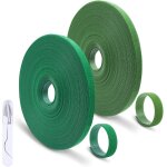 Asfasfq - fihodone lot de 2 attaches auto - adhsives en nylon pour arbre - 20 m - 10 mm - avec petits ...