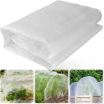 Asfasfq - filet anti insecte 3 x 10 m, blanc filets protection maille fine jardin pour oiseaux, filet ...