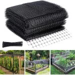 Asfasfq - filet arbre fruitier anti oiseaux, 4 x 10m filet anti oiseaux avec 50 pcs attache câble, filet ... Asfasfq - filet arbre fruitier anti oiseaux, 4 x 10m filet anti oiseaux avec 50 pcs attache câble, filet ...
