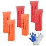Asfasfq - flintronic coins d'abattage, 6 pices coin bucheron fendre pour d'arbres, coin eclateur bois ...