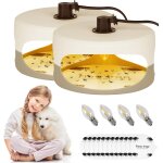 Asfasfq - flintronic pige  puces, 2pcs pige pour puces, pige  puces maison, lampe pige a puces ...