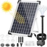Asfasfq - fontaine solaire 9v / 12 w 500l / h, pompe  eau solaire, avec tuyau d'eau de 1 m, cble de ...