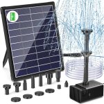 Asfasfq - fontaine solaire extérieure de jardin, 5, 5w pompe bassin solaire avec 3000mah batterie, 93. ... Asfasfq - fontaine solaire extérieure de jardin, 5, 5w pompe bassin solaire avec 3000mah batterie, 93. ...