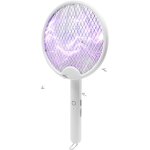 Asfasfq - fsaklaskdy anti moustique, raquette electrique insectes, tue mouche electrique pliable, tapette ...