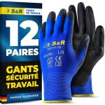Asfasfq - gants de travail 12 paires homme femme légers et résistants taille l 9. gants pour bricolage ... Asfasfq - gants de travail 12 paires homme femme légers et résistants taille l 9. gants pour bricolage ...