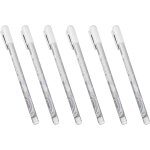 Asfasfq - gel blanc 6 pack - stylo  bille  encre blanche 0. 8mm - pointe fine pour artistes, papiers ...
