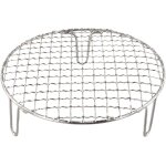 Asfasfq - grille de cuisson ronde en acier inoxydable avec pieds pour cuisson  la vapeur, parfaite pour ...