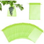 Asfasfq - gwawg lot de 60 sacs de protection pour raisins avec cordon de serrage 30 x 20 cm, pour protger ...