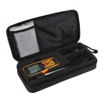 Asfasfq - hilitand anmomtre numrique lcd portable compteur de vitesse et de la temprature du vent ...