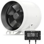 Asfasfq - hon&guan hi - pe ventilateur tubulaire 150 mm avec contrleur intelligent, super volume extracteur ...