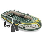 Asfasfq - intex 68380np bateau seahawk 3, 295cm x 137cm x 43cm, vert et jaune