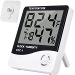 Asfasfq - jyudaufu 2 pièces htc - 1 thermomètre digital hygromètre horloge alarme affichage lcd moniteur ... Asfasfq - jyudaufu 2 pièces htc - 1 thermomètre digital hygromètre horloge alarme affichage lcd moniteur ...