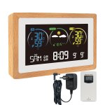 Asfasfq - ketotek station mto sans fil avec capteur extrieur thermomtre intrieure extrieure horloge ...