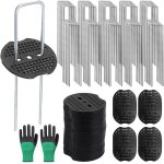 Asfasfq - kit d'ancrage de jardin professionnel en acier galvanisé pour toile anti - mauvaises herbes, ... Asfasfq - kit d'ancrage de jardin professionnel en acier galvanisé pour toile anti - mauvaises herbes, ...