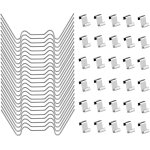 Asfasfq - kit clips de vitrage serre, 100 clips pour fixation, acier inoxydable type w et z clips, kit ... Asfasfq - kit clips de vitrage serre, 100 clips pour fixation, acier inoxydable type w et z clips, kit ...