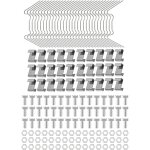 Asfasfq - kit de rparation de serre de 110 pices comprenant des clips de vitrage w, des clips en z ...