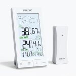 Asfasfq - konsen station mto radio avec capteur extrieur dcf, horloge radio - pilote, thermomtre ...