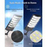 Asfasfq - lampadaire solaire exterieur, projecteur led solaire exterieur avec detecteur de mouvement, ...